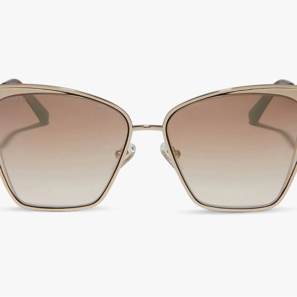 Becky Sunglasses Gold Brown